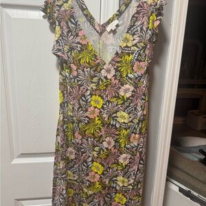 LOFT Vibrant Floral Maxi Dress